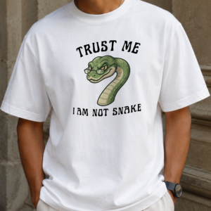 Snake Graphic Tee — "Trust Me I Am Not Snake" Funny Vintage Snake T‑Shirt
