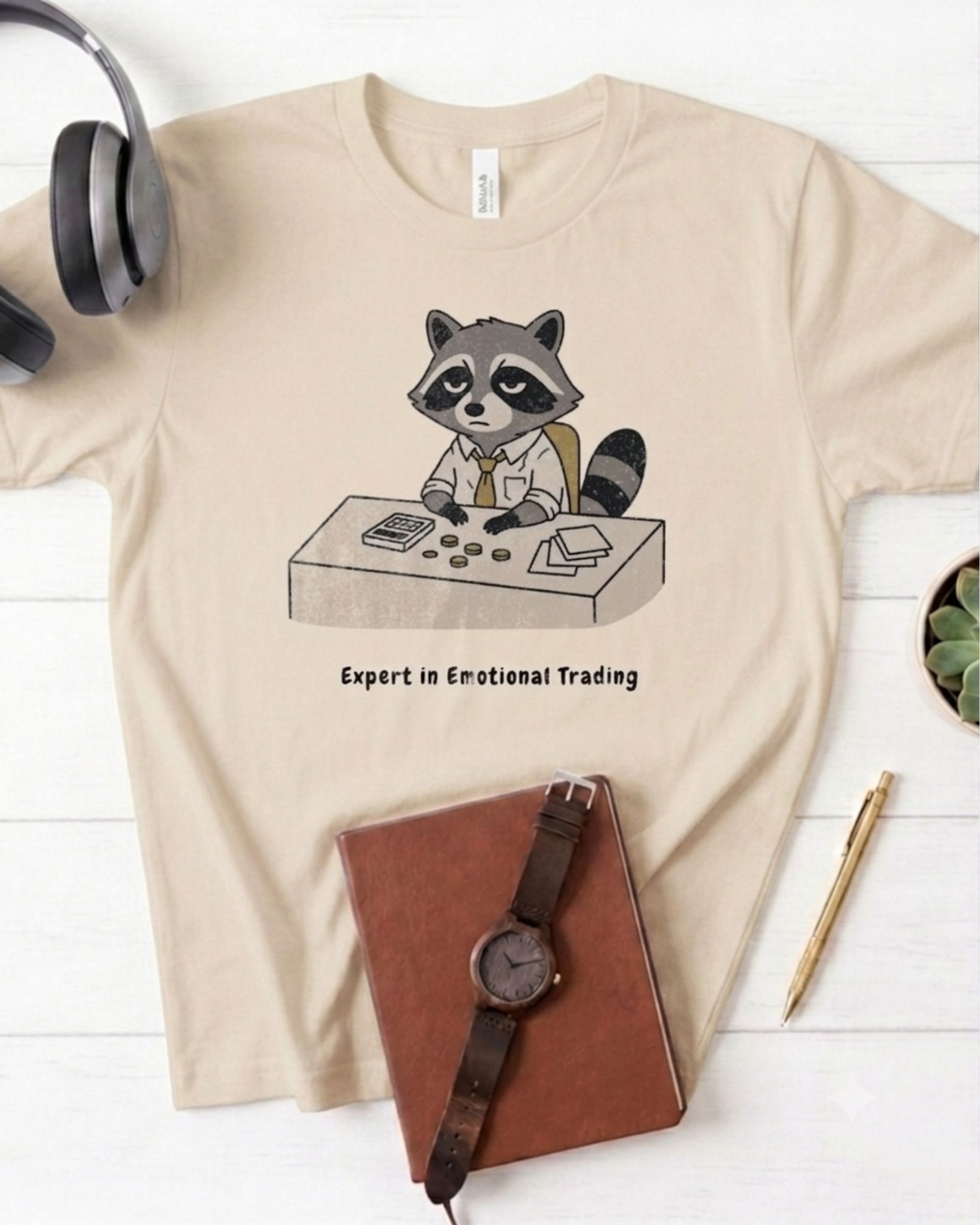 Raccoon Therapist Tee — "Expert in Emotional Triage" Cute Mental Health Shirt