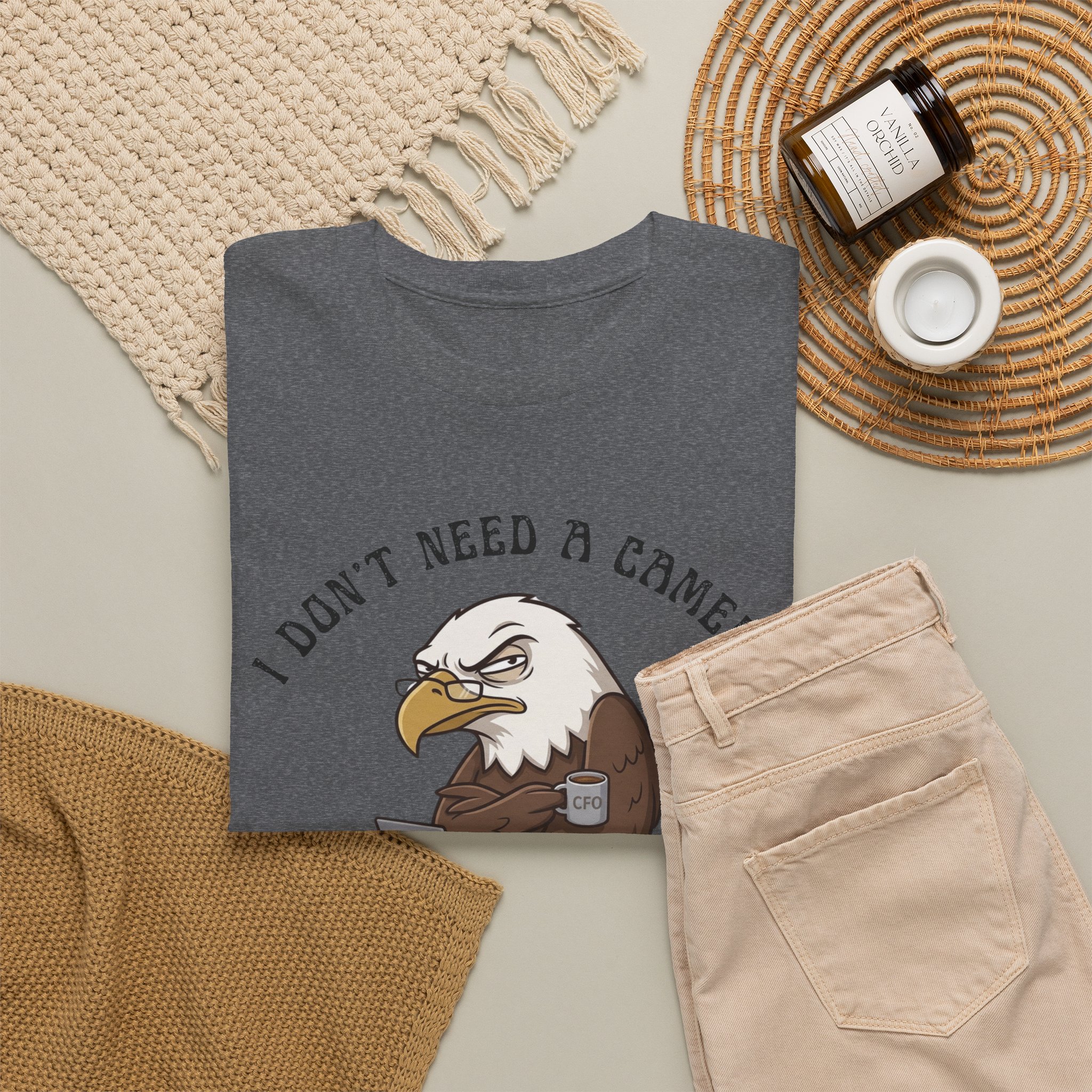 Eagle Carpenter T‑Shirt — "I Don't Need a Leader, I Have Employees" Work Humor Tee - Image 2
